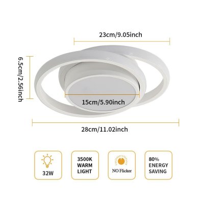 Infälld taklampa med LED (Renoverade A)