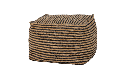 NAO Puff Jute Svart