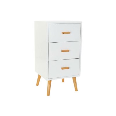 Byrå DKD Home Decor Brun MDF Vit (40 x 42 x 78 cm)