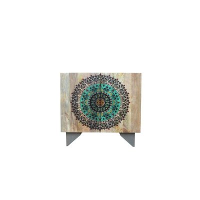 Skänk DKD Home Decor Naturell Mangoträ (81 x 45 x 76 cm)