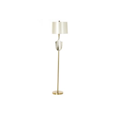 Golvlampa DKD Home Decor Vit Metall Gyllene Blad (41 x 41 x 164 cm)