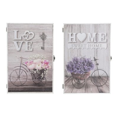 Nyckelskåp DKD Home Decor Cykel Grå MDF (20 x 6 x 30 cm)
