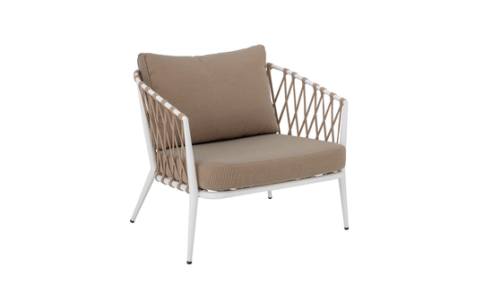 CIA Loungestol Metall Vit