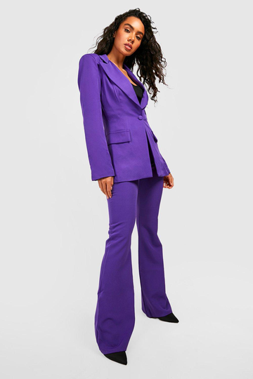 Kostymbyxor Med Utsvängda Ben, Purple