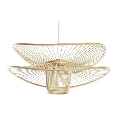Taklampa DKD Home Decor Brun Bambu 50 W (60 x 60 x 28 cm)