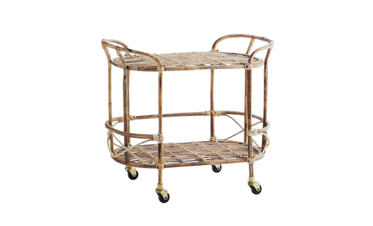 BAMBOO Serveringsvagn Natur