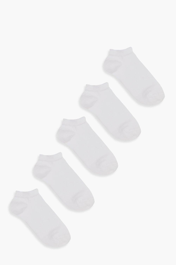 Sneakerstrumpor (5-Pack), White