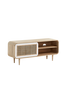 Tv-bänk GERALD 120x50 mangoträ/vit