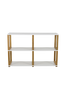 Hylla ART 2X2 vit/ek
