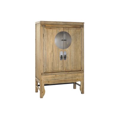 Skåp DKD Home Decor Gran Naturell Metall (108 x 49 x 175 cm)