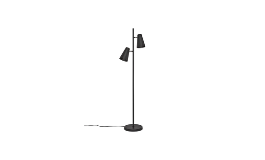 CORNET Golvlampa 2arm Svart