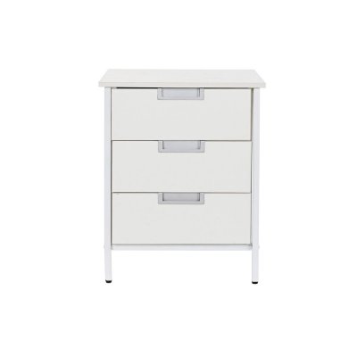 Byrå DKD Home Decor Metall MDF Vit (40 x 40 x 50 cm)