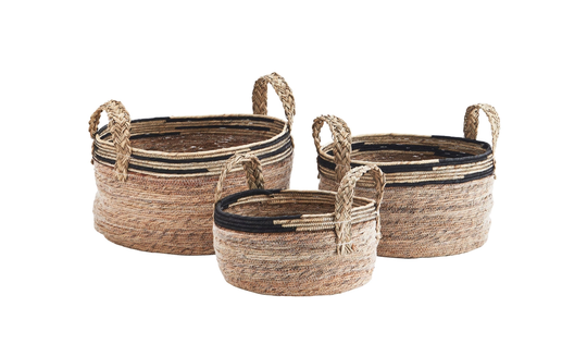 SJÖGRÄS Korgar 3-pack Svart