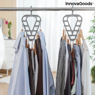 Uppsättning av klädhängare arrangörer Orzer InnovaGoods 2 antal