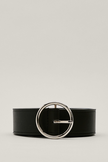 Bälte I Konstläder Med Ring, Black