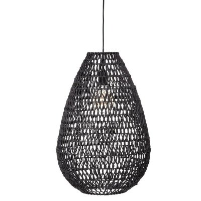 Taklampa Atmosphera Tressé 40W Svart Metall (55 x 37,5 cm)