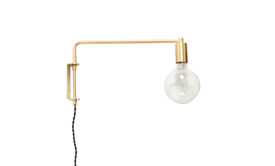 TEKLA Vägglampa Mässing