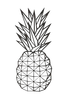 Väggdekor Ananas