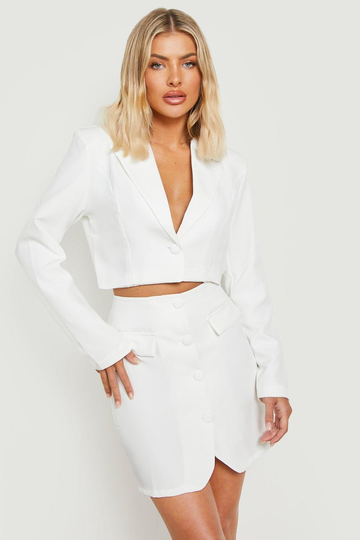 Kort Figursydd Kavaj, White