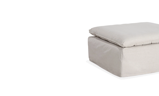 DOVER Grand Deluxe Klädsel Fotpall Sandbeige