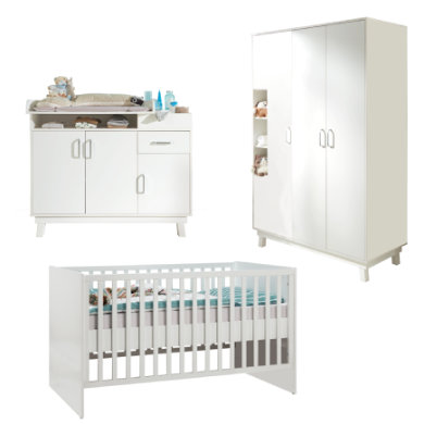 roba Nursery Nordic vit 3-dörrars