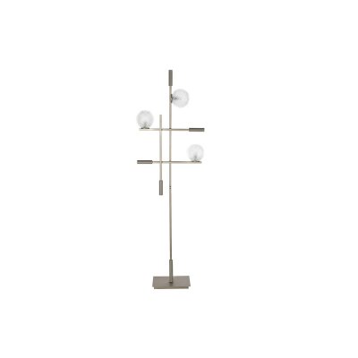 Golvlampa DKD Home Decor Glas Gyllene Metall Modern (55 x 24 x 185 cm)