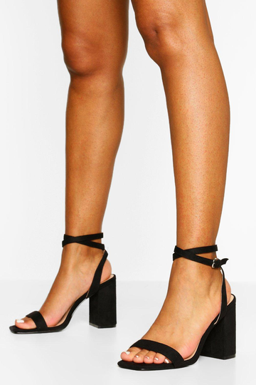 Sandaletter Med Blockklack, Black