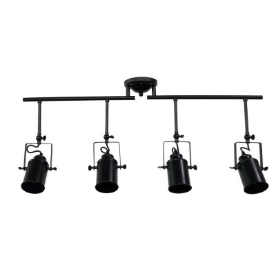 Taklampa DKD Home Decor Svart Metall (92 x 12 x 38 cm)