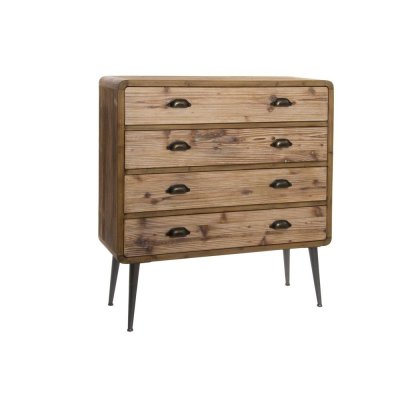 Kommod DKD Home Decor Trä Metall (90 x 30 x 97 cm)