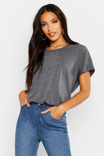 Basic Oversize T-Shirt, Grey