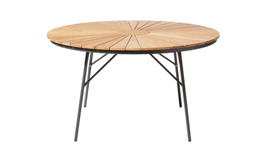 ELLEN Trädgårdsbord Teak/Grå 130