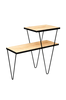 Soffbord Toros, ek, svart, 60x25x55 cm