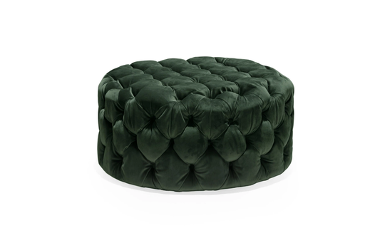 BELGRAVIA Sittpuff Velvet Deep Forest