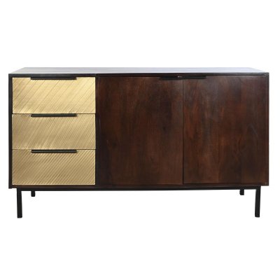 Skänk DKD Home Decor Metall Trä (120 x 45 x 70 cm)