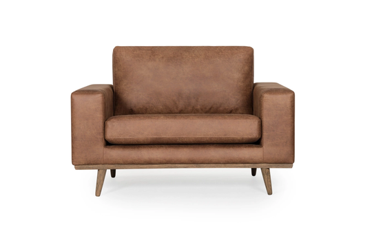 STOCKHOLM Leather Fåtölj Cognac