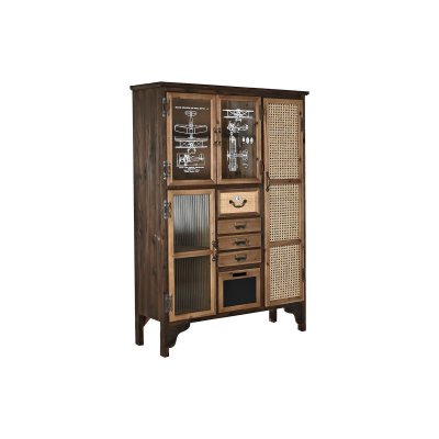 Visningsställ DKD Home Decor Gran Glas (98 x 33,5 x 142 cm)