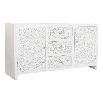 Skänk DKD Home Decor Vit Mangoträ (142 x 40 x 75 cm)