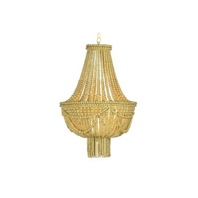 Taklampa DKD Home Decor Metall Brun Gul 40 W Trä MDF (40 x 40 x 60 cm)