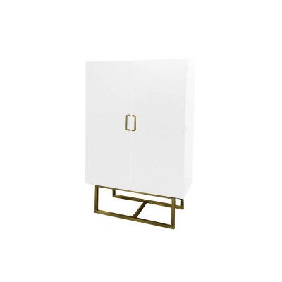 Skåp DKD Home Decor Vit Poppel (110 x 50 x 180 cm)