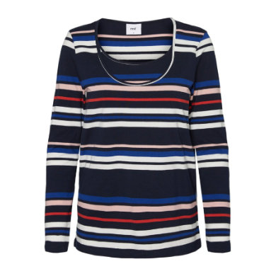mamma läcker sjukskjorta MLMILANA Navy Blazer randig