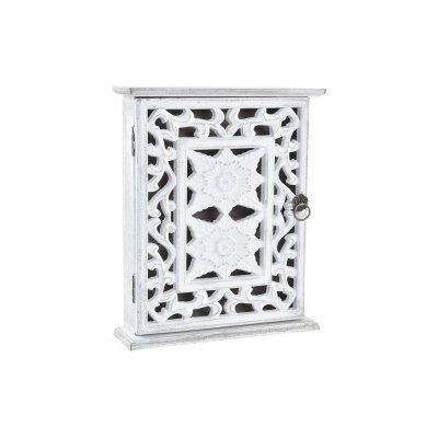 Nyckelskåp DKD Home Decor MDF Vit (22 x 6 x 26 cm)