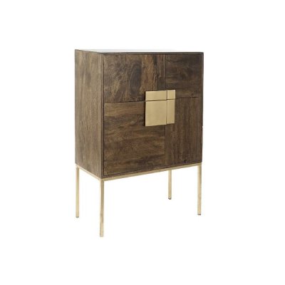 Skänk DKD Home Decor Metall Mangoträ (80 x 38 x 118 cm)