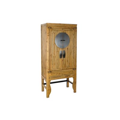Skåp DKD Home Decor Gran Naturell Metall (85 x 44 x 194 cm)
