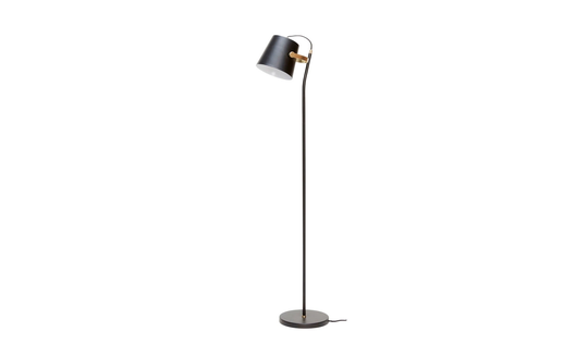 GOLVLAMPA Svart/Mässing