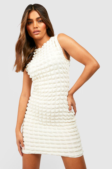 Ärmlös Miniklänning I Jersey, White