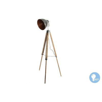 Golvlampa DKD Home Decor Metall Trä (71 x 54 x 144 cm)