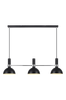Taklampa LARRY Svart/Krom