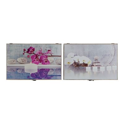 Omslag DKD Home Decor Räknare Trä MDF (2 pcs) (46 x 6 x 32 cm)