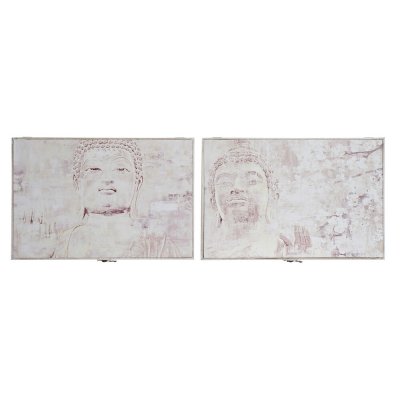 Nyckelskåp DKD Home Decor Beige Trä MDF (46.5 x 6 x 31.5 cm) (2 pcs)