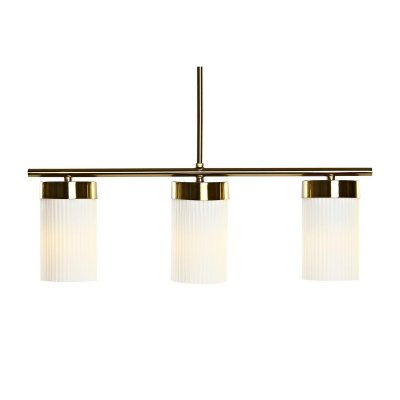Taklampa DKD Home Decor Gyllene Vit (60 x 15 x 25 cm)